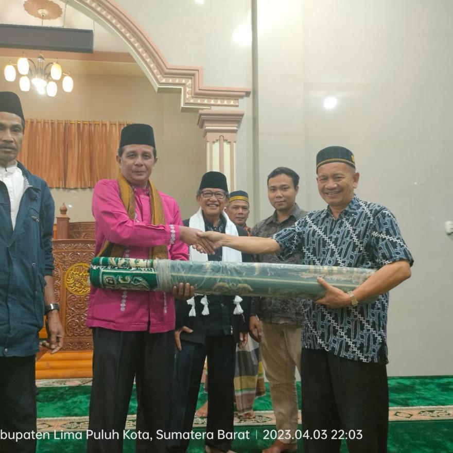 TSR Nagari Tujuah Koto Talago Kunjungi Masjid Raya Nurul Islam Padang Kandi